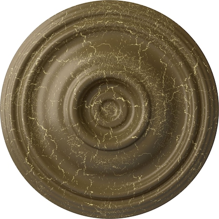 Ekena Millwork Traditional Ceiling Medallion (Fits Canopies up to 4"), 14 3/4"OD x 1 3/4"P, Mississippi Mud Crackle CM14TRMMC